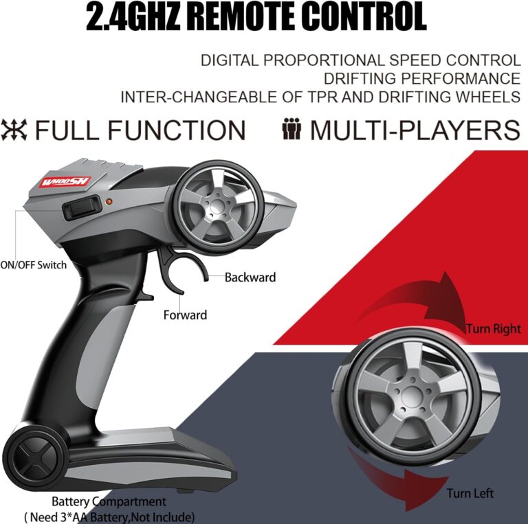 RC Drift Car 1:16 Scale 4WD RC Car with LED Lights - Image 6