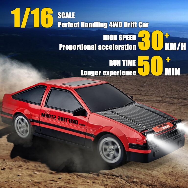 RC Drift Car 1:16 Scale 4WD RC Car with LED Lights - Image 7