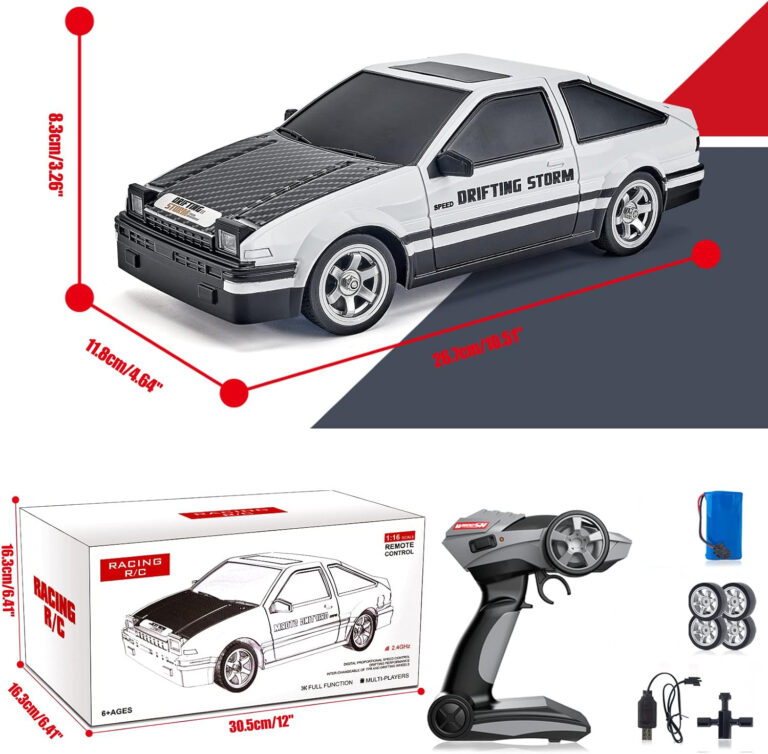 RC Drift Car 1:16 Scale 4WD RC Car with LED Lights - Image 2