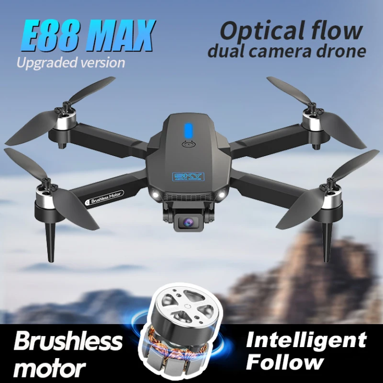 E88MAX Brushless Motor Professional 4K Wide Angle HD Camera Drone - Image 4