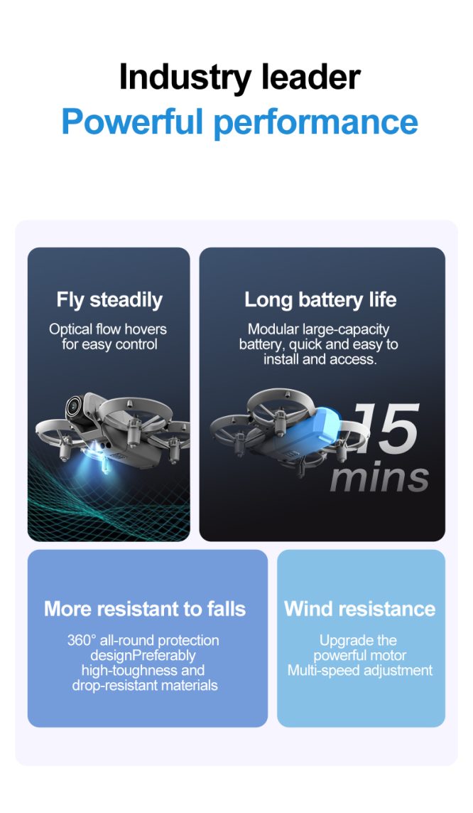 H21 Optical Flow Electric Tuning Dual Camera Drone - Image 7