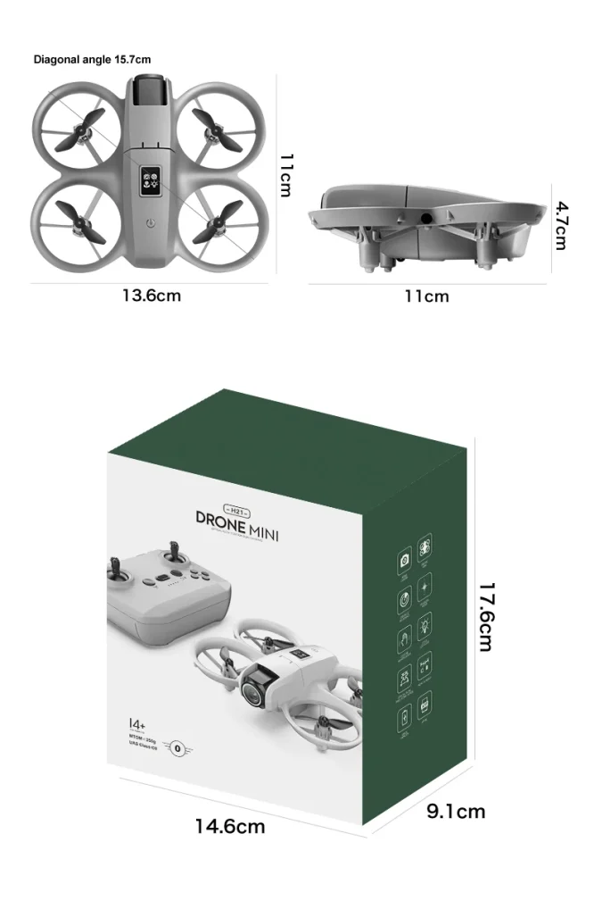 H21 Optical Flow Electric Tuning Dual Camera Drone - Image 4
