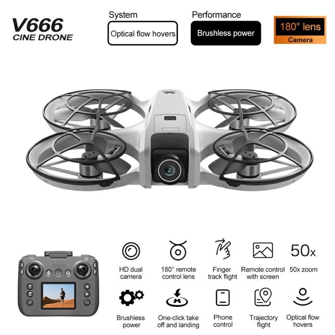 V666 4K Camera Brushless Motor Drone - Image 2