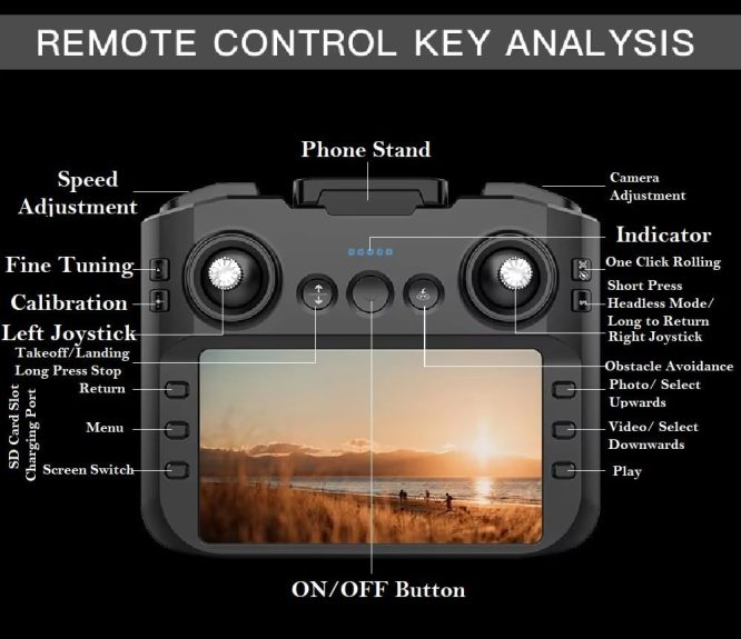 JS39P HD Camera Drone with Display Remote - Image 5