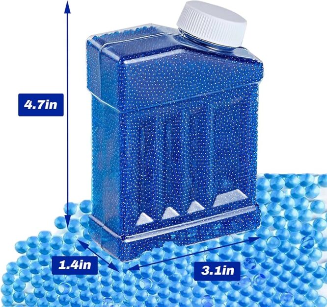 Gel Ball Blaster Ammo 50,000 Beads Works for Gel Blaster and Splatter Ball Gun, Gel Gun Ammo, Water Ball Beads, Non-Toxic, No Stain, Gel Balls Bullet (7-8 mm) - Image 2