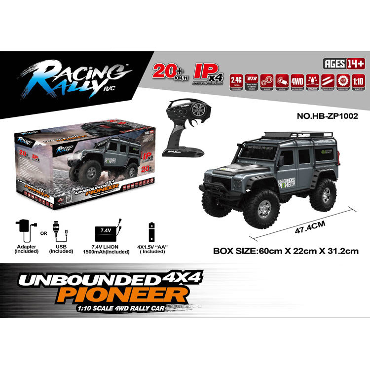RC 1:10 Scale 4WD D110 Zp1002 TRX4 Clone Defender Rock Crawler T - Image 5