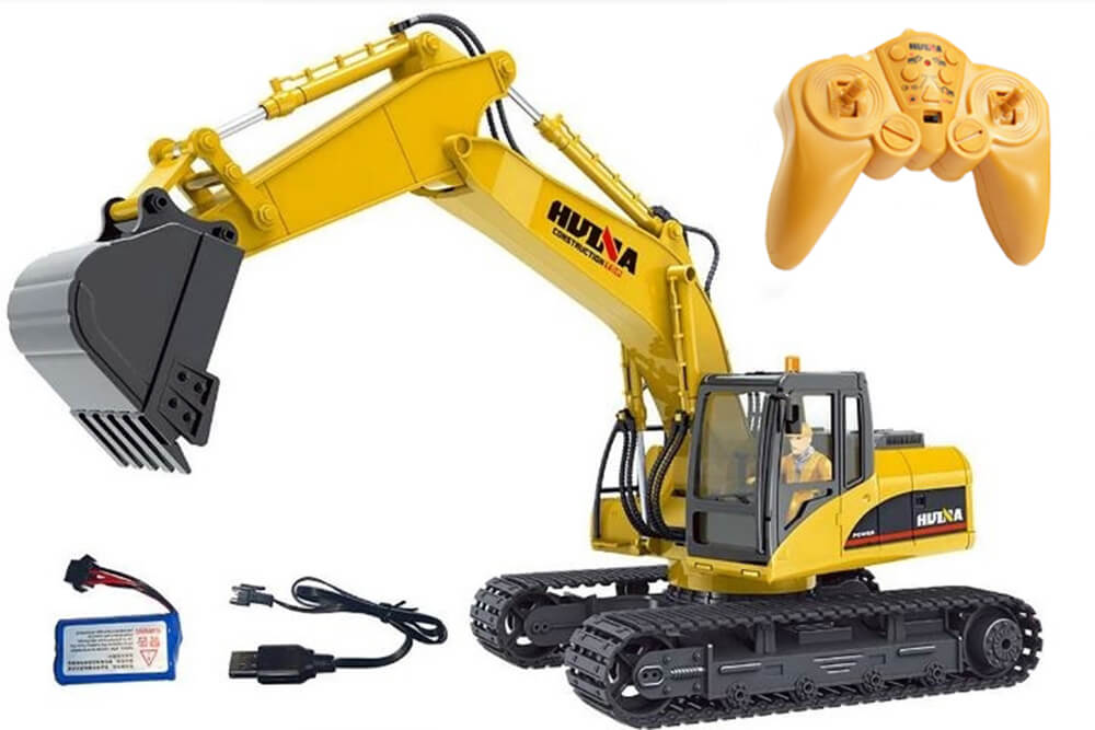 Huina1535 1:14 Alloy Remote Control Excavator with 15 Channels